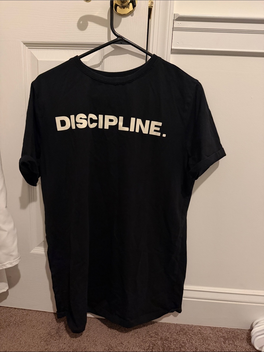 DISCIPLINE. Men's Black Graphic Tee
